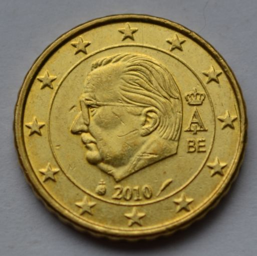 Бельгия, 10 евроцентов 2010 г. (Третий тип).