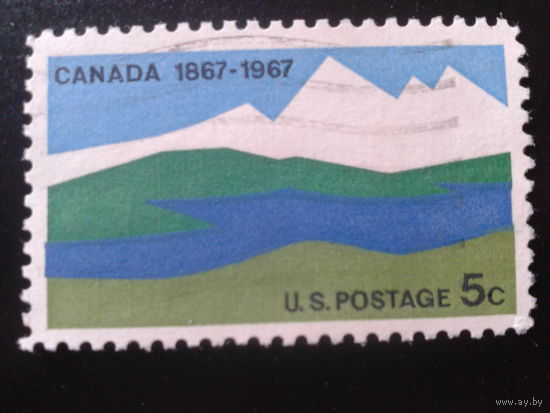 США 1967 доминион Канада - 100 лет, горы