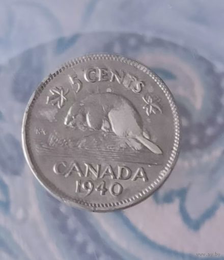 Канада 5 центов, 1940