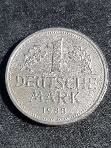 Германия (ФРГ) 1 марка 1988 F