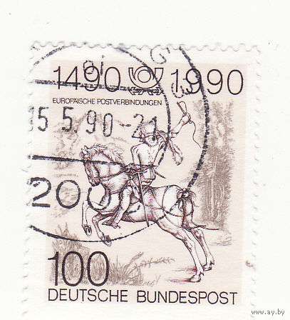 500-летие регулярных Европейских почтовых служб 1990 год