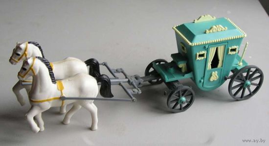 Карета с лошадьми модель времен СССР