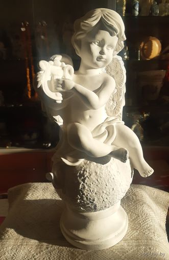 Статуэтка Ангел (Амурчик),гипс. Высоота 34,5 см