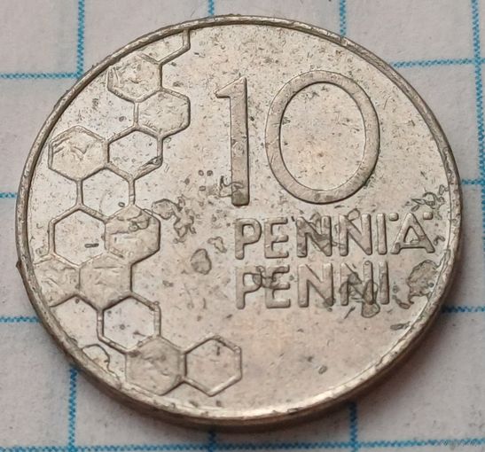 Финляндия 10 пенни, 1991     ( 2-3-1 )