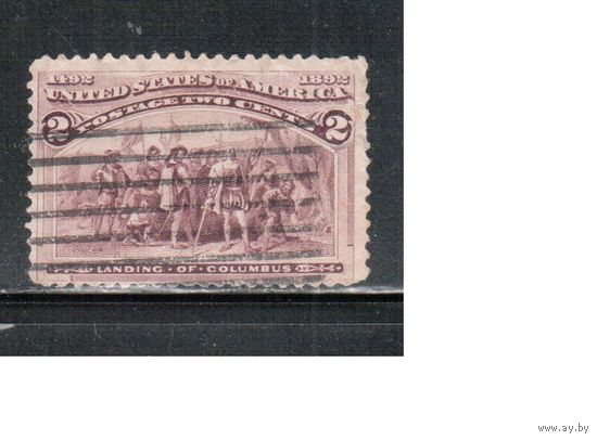 США-1893, (Мих.74), гаш.   , 400-лет открытия Америки, Колумб, (4)