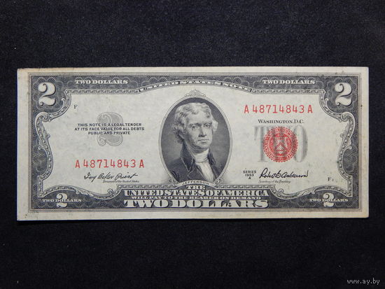 США 2 доллара 1953г.