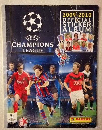 Лига чемпионов УЕФА. 2009-2010г. Альбом для наклеек.