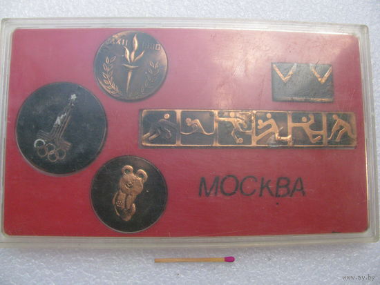 Набор настольных медалей. 22 Олимпиада в Москве. Мишка Олимпийский. 1980