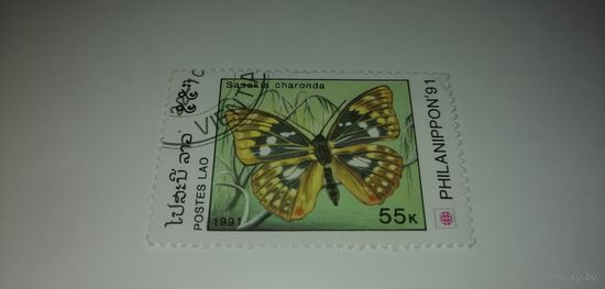 Лаос 1991. Международная выставка марок "Phila Nippon '91" - Токио, Япония - Бабочки