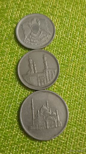 Египет лот из 3х монет ( цена за все ) Университет Аль - Ажар , Мечеть Мухаммеда Али