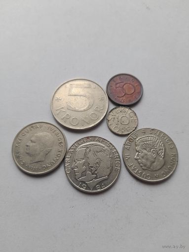 Монеты Швеции.
