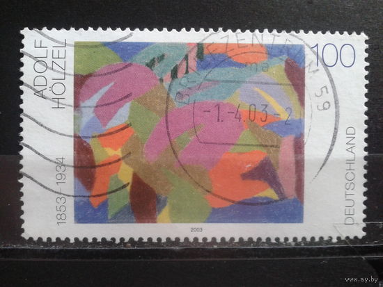 Германия 2003 Живопись Адольфа Хользеля Михель-1,8 евро гаш.