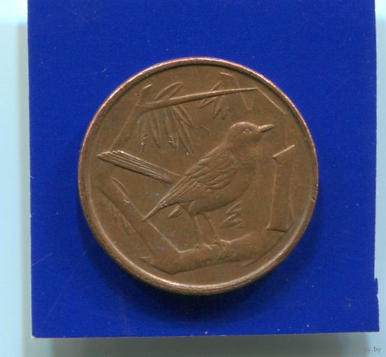 Каймановы острова 1 цент 1992