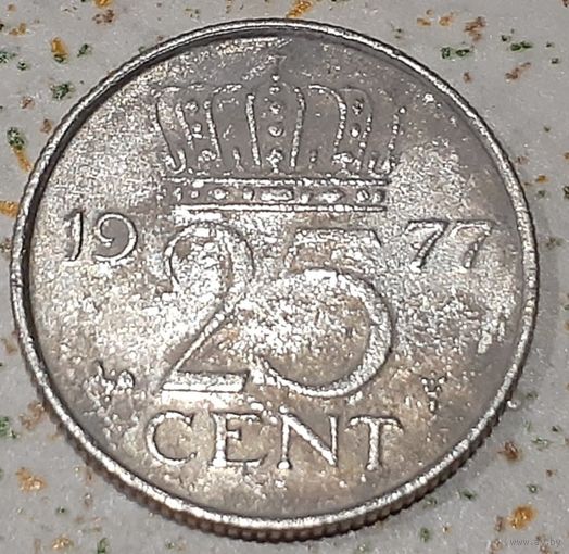 Нидерланды 25 центов, 1977 (4-14-18)