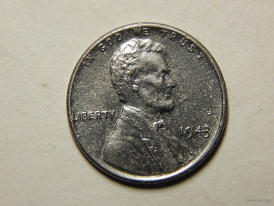 США 1 цент 1943г.