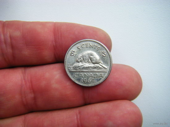 Канада 5 центов 1964г.