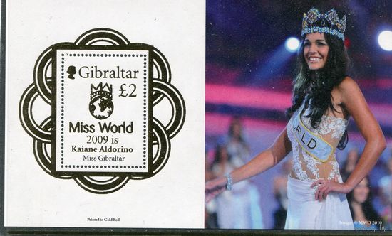 Гибралтар. Кайяне Алдорино, мисс мира 2009. Мэр Гибралтара. Блок
