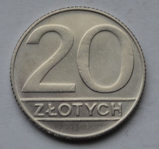 Польша, 20 злотых 1990 г.