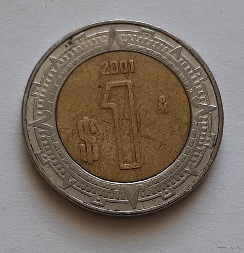 1 песо 2001 г. Мексика