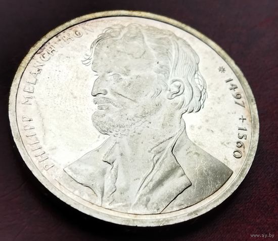 Серебро 0.625! Германия 10 марок, 1997 500 лет со дня рождения Филиппа Меланхтона