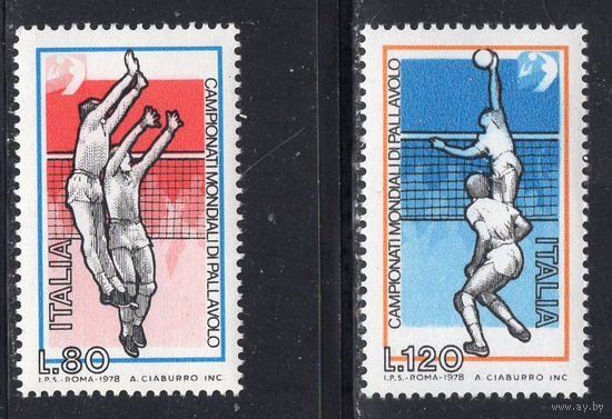 Италия 1978 ** Спорт ЧМ по волейболу