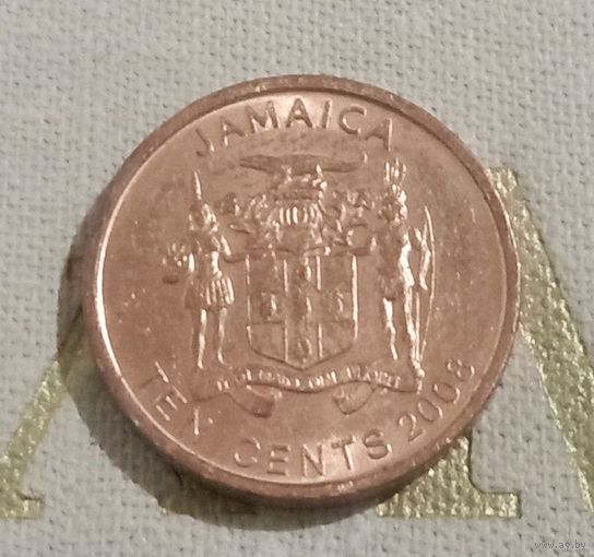 10 центов Ямайка 2008 г.в.