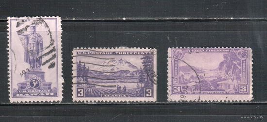США-1937, (Мих.406-409), гаш.   , Территории США, Гаваи, Аляска,