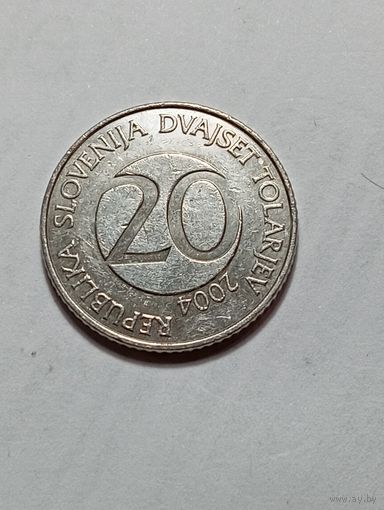 Словения 20 толаров 2004 года.