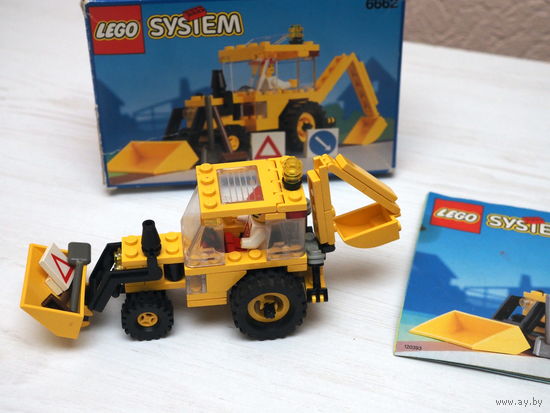 ЛЕГО 6662 LEGO Construction Backhoe. 1992г. 100%. Коробка. Инструкция.