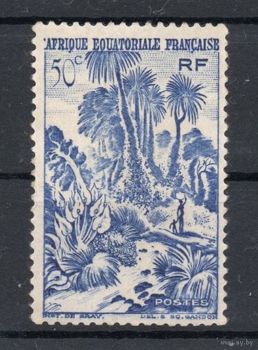 Французская Экваториальная Африка (AEF) 1947 - марка из серии. ** MNH