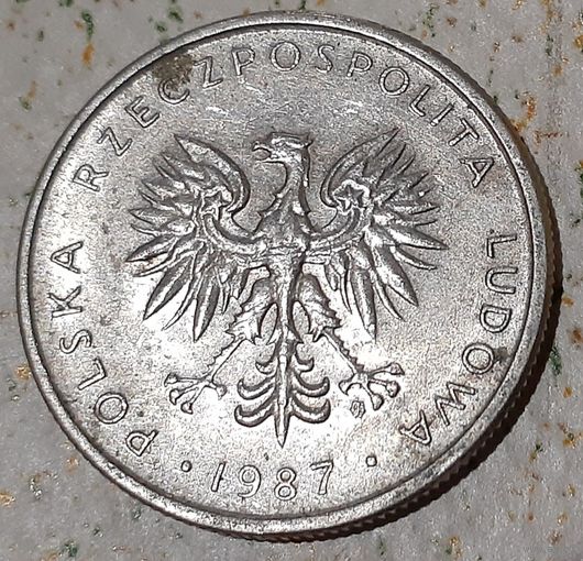 Польша 10 злотых, 1987 (9-7-4)