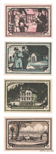 Австрия Шердинг комплект из 4 нотгельдов 1921 года. Состояние UNC!