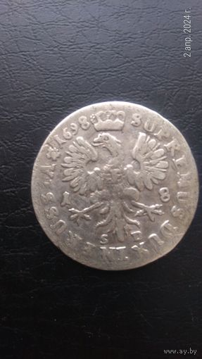 Бранденбург-Пруссия 18 грошей 1698 Фредерик III Серебро