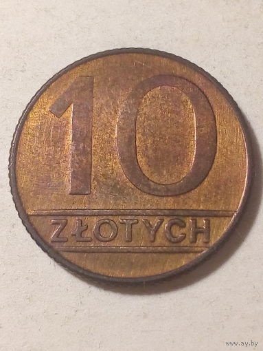 10 злотый Польша 1990