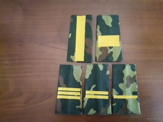 Комплект образцов погонов сьемных сержантского состава ВВ МВД РБ (арбузный камуфляж)