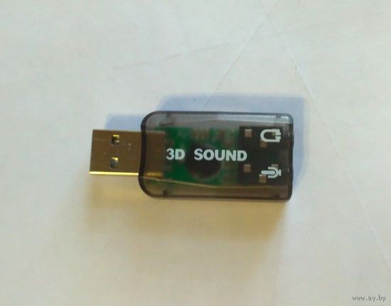 Внешняя USB звуковая карта 3D SOUND