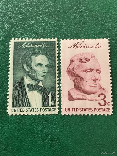 США 1959. Памятный выпуск посвящённый Аврааму Линкольну. Полная серия
