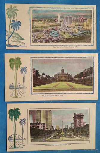 Виды Гаваны. Кубинская открытка. 1960-е. 8 шт. Цена за 1.