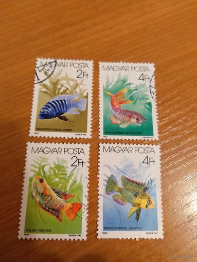 1987 Венгрия фауна рыбы (2-8)