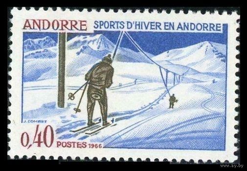 1966 Андорра fr 196 Горнолыжный склон 1,80 евро