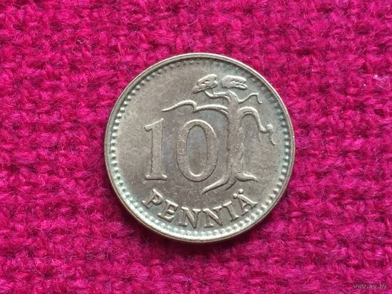 Финляндия 10 пенни 1971 г.