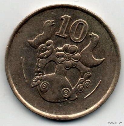 10 центов 1990 Кипр