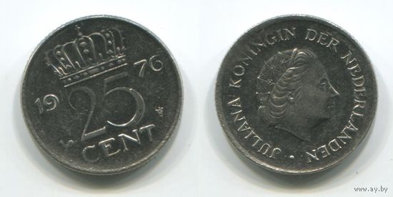 Нидерланды. 25 центов (1976)