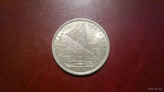 20 эскудо 1966 год Португалия (Мост Салазара) серебро