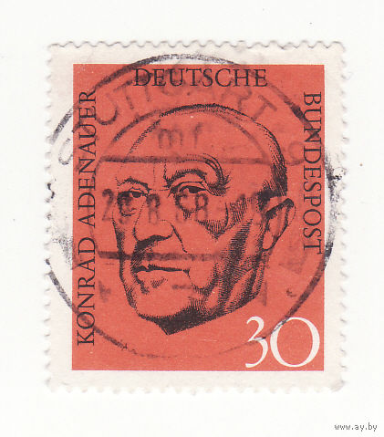 К.Аденауэр - первый канцлер ФРГ 1968 год