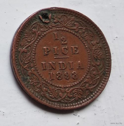 Индия - Британская  1/2 пайса, 1898  3-9-8