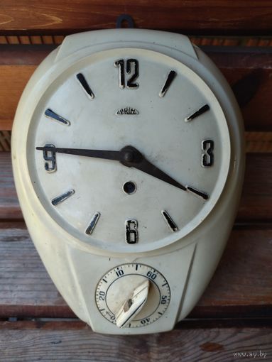 Кухонные часы с таймером Германия 1950 года!