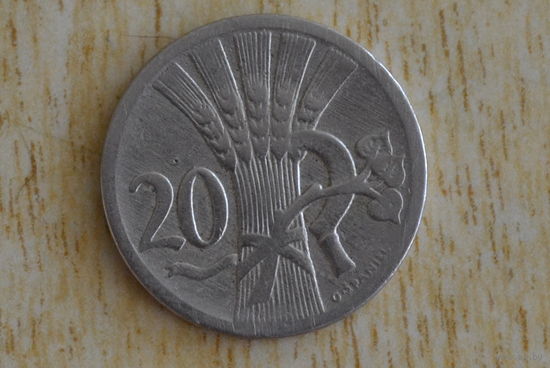 Чехословакия 20 гелеров 1924