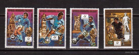 Мадагаскар-1989(Мих.1221-1224) , **, Спорт, ЧМ по футболу