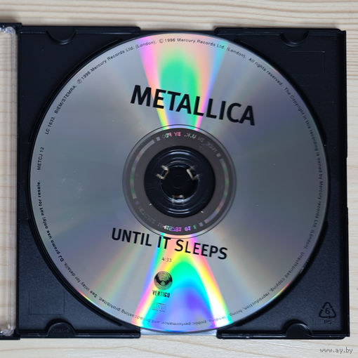 Metallica - Until It Sleeps (Promo CD, UK, 1996, лицензия)
